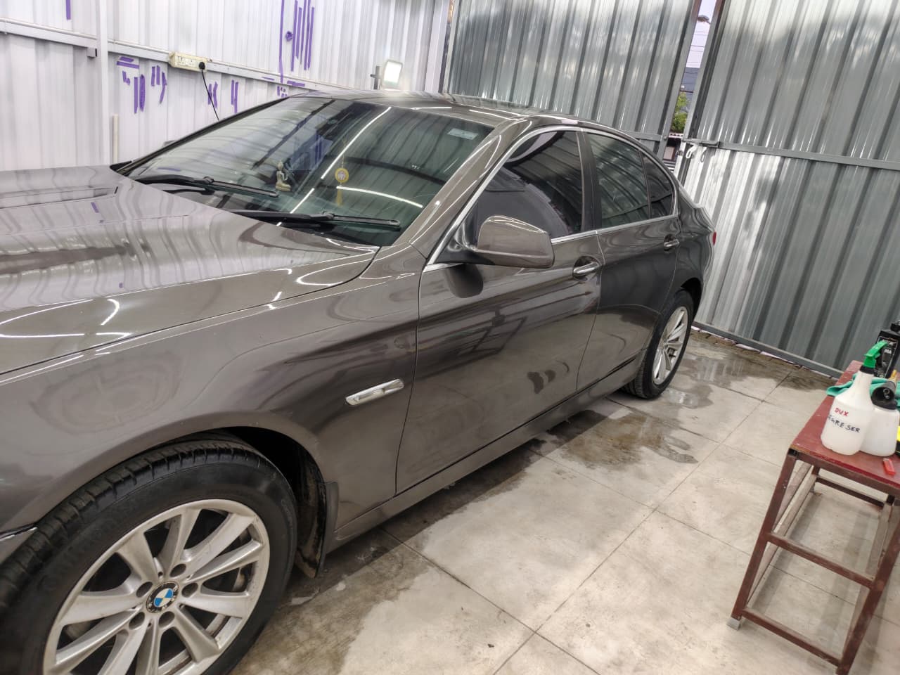 Grey Sedan Detailing
